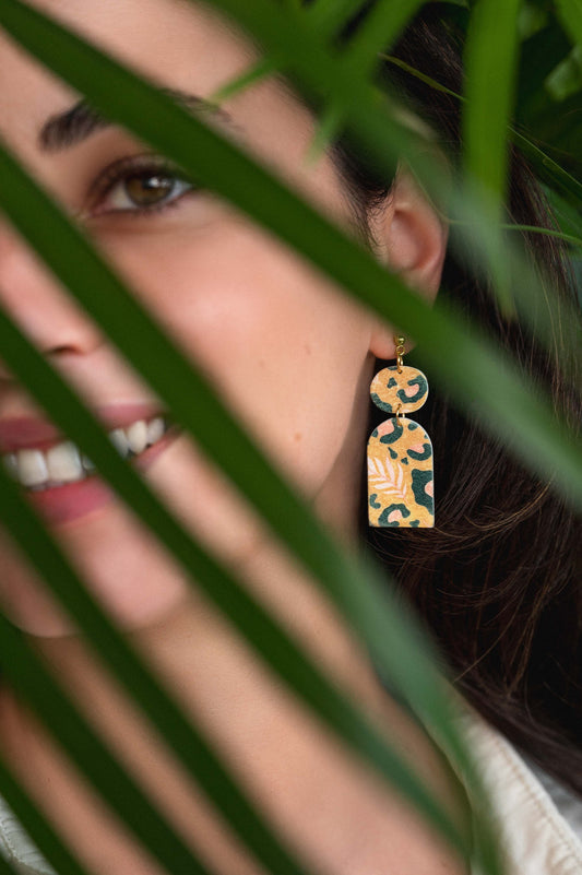 Zebra oorbellen - boog