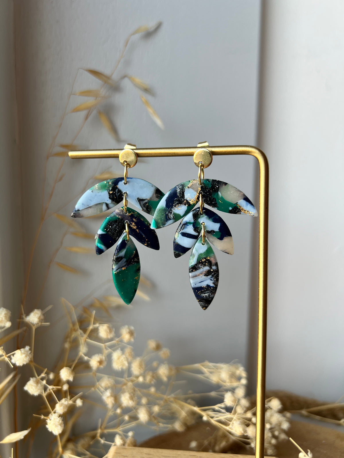 Purple earrings