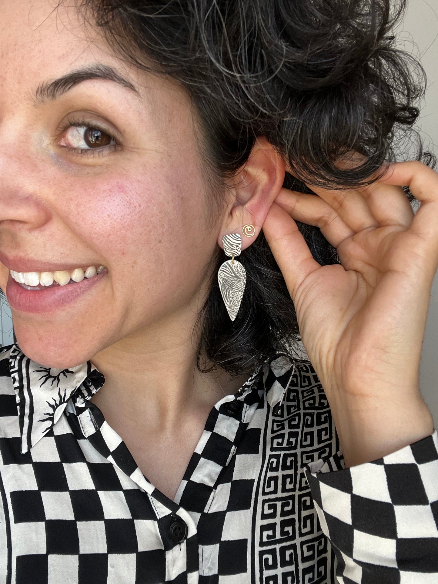 Luipaard oorbellen - druppel