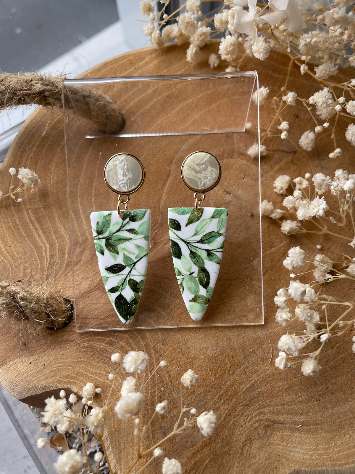 Ruby earrings