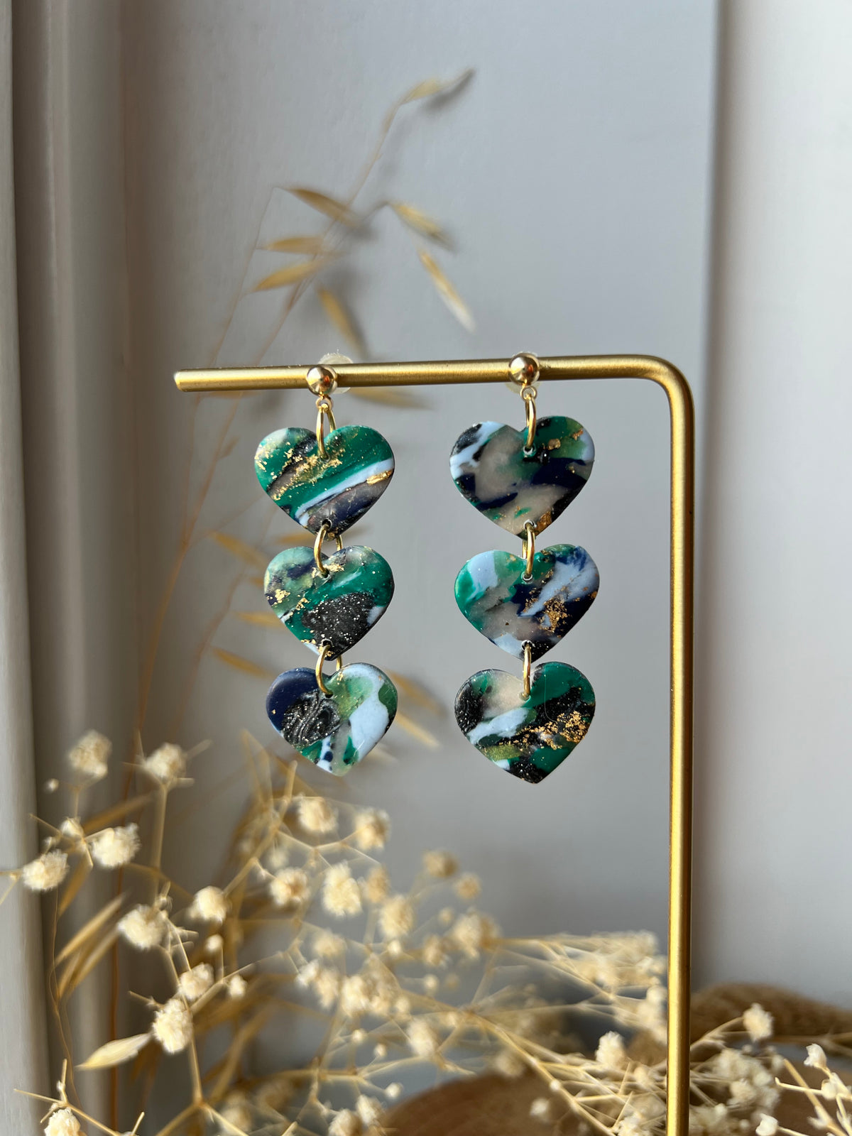 Purple earrings