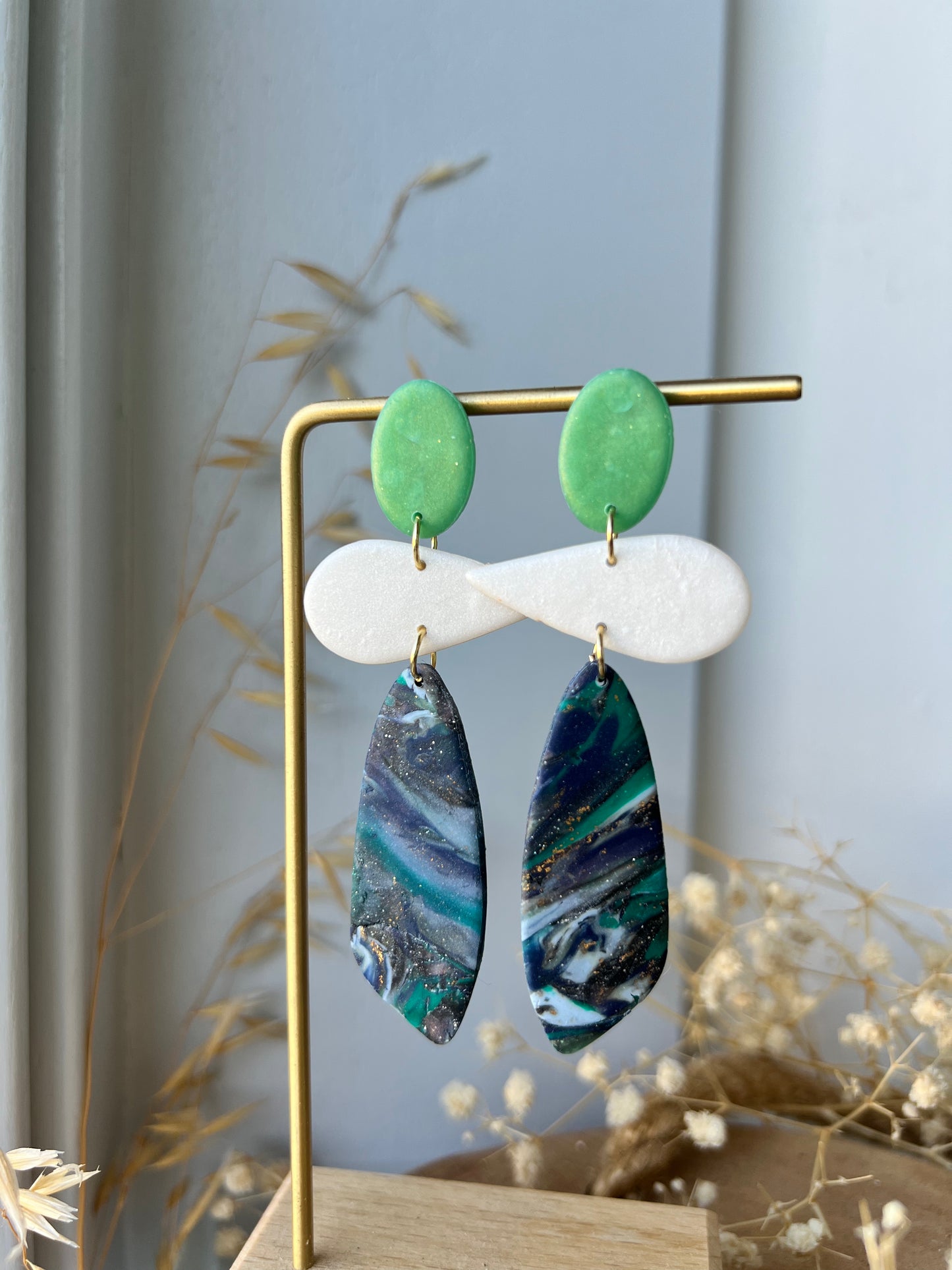 Purple earrings