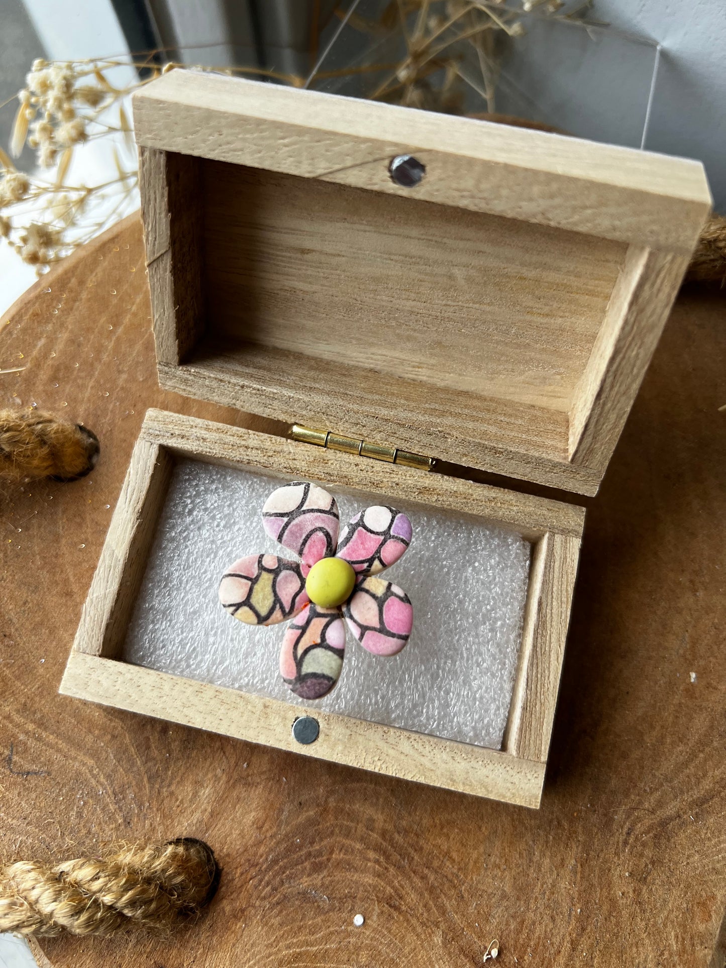Gele Bloemen Ring