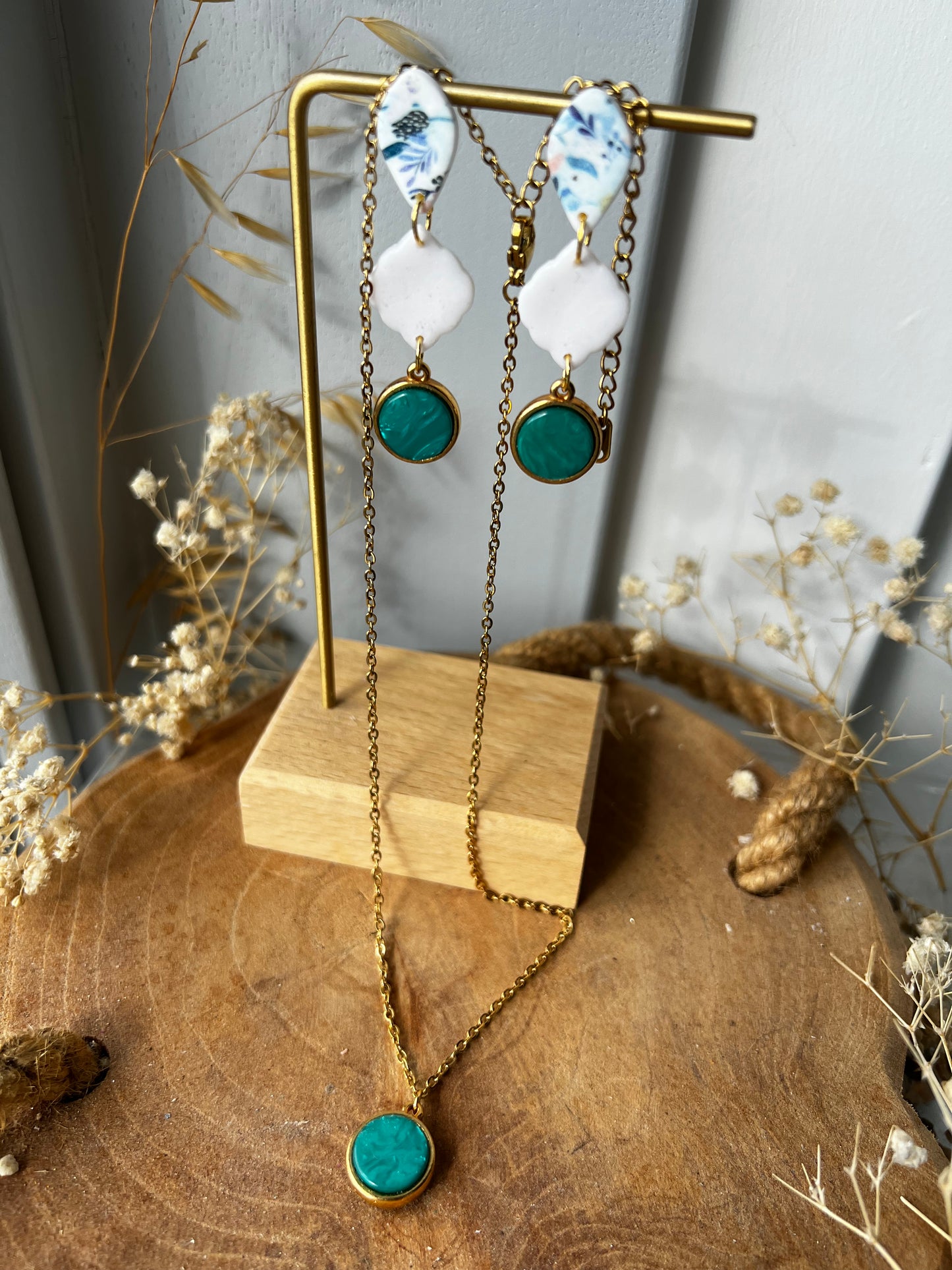 Margot oorbellen + ketting