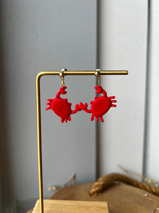 Krab oorbellen