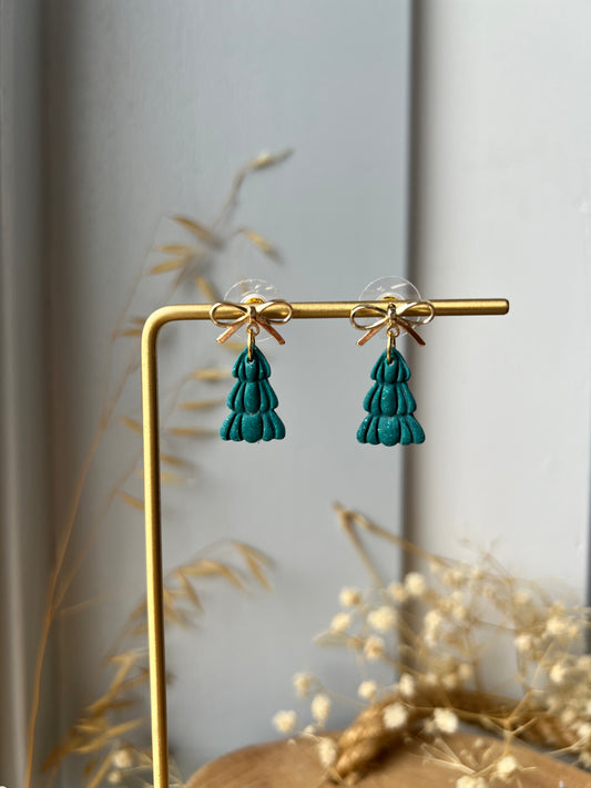Kerstboom oorbellen
